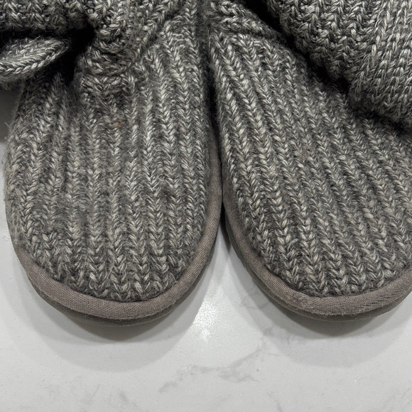UGG Gray Knit Button Boots - Picture 8 of 11